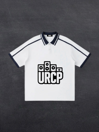 URCP LOGO UNISEX STRIPPED POLO (multiple colours)