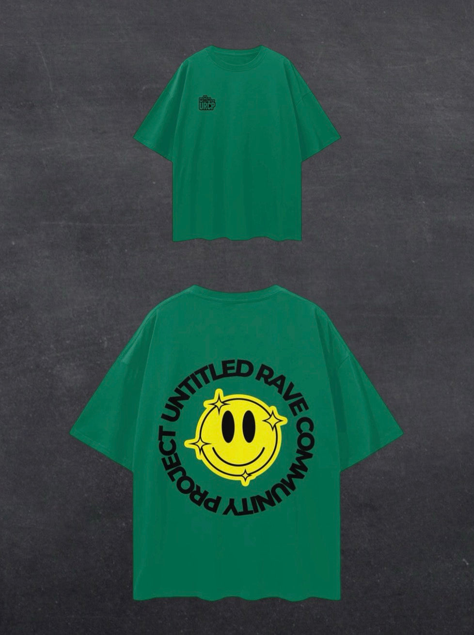 URCP SMILEY UNISEX TEE - BACK PRINT (multiple colours)