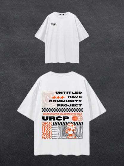 URCP UNISEX POSTER TEE - BACK PRINT (orange)