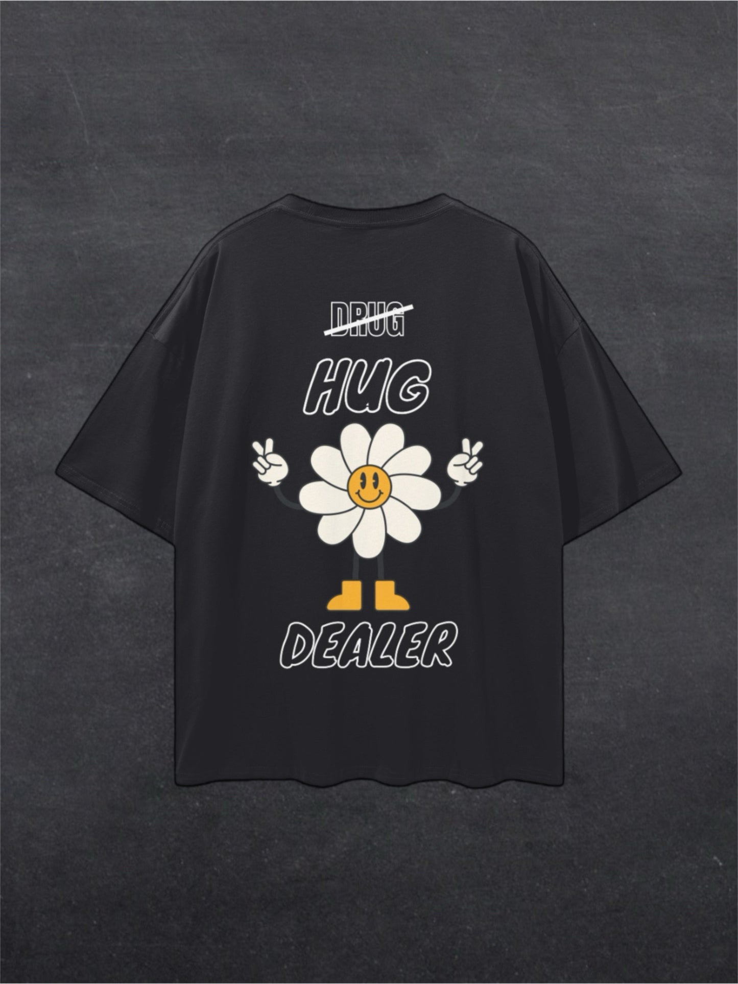 HUG DEALER UNISEX TEE - BACK PRINT (dark colours)