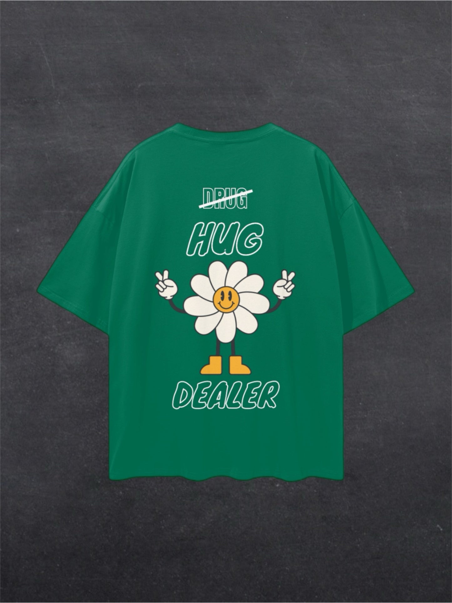 HUG DEALER UNISEX TEE - BACK PRINT (dark colours)