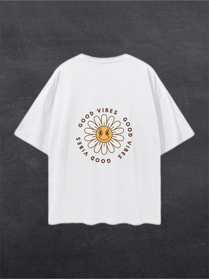 GOOD VIBES UNISEX TEE - BACK PRINT (multiple colours)