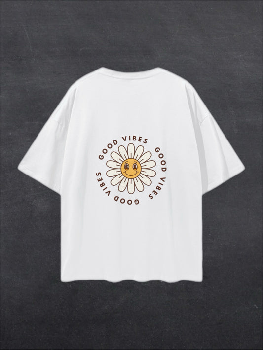 GOOD VIBES UNISEX TEE - BACK PRINT (multiple colours)