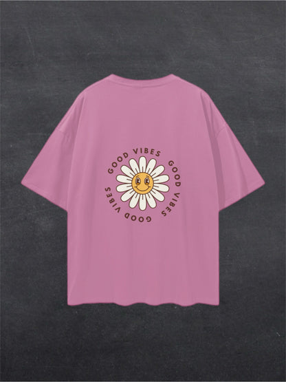 GOOD VIBES UNISEX TEE - BACK PRINT (multiple colours)