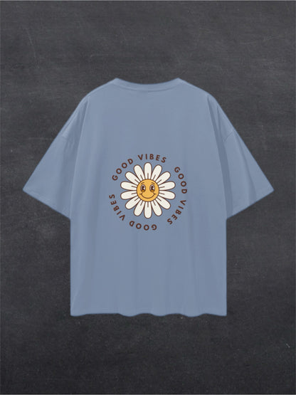 GOOD VIBES UNISEX TEE - BACK PRINT (multiple colours)