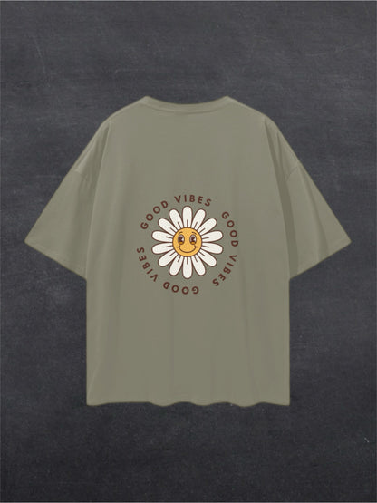 GOOD VIBES UNISEX TEE - BACK PRINT (multiple colours)