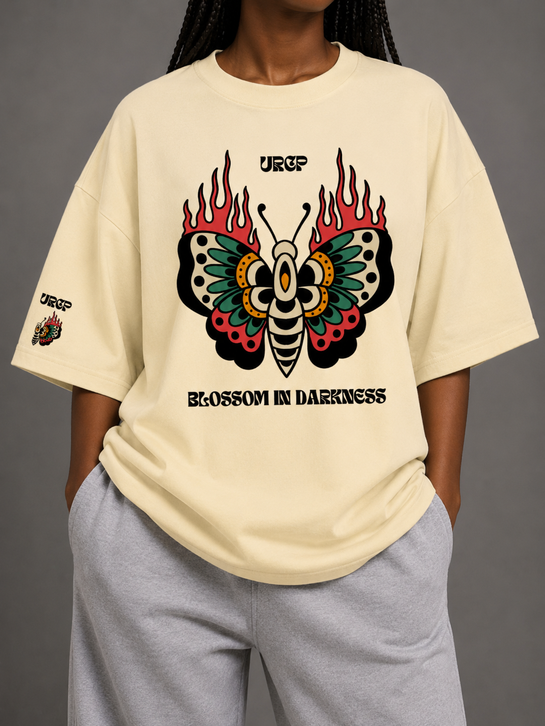 BLOSSOM IN DARKNESS UNISEX TEE (front design)