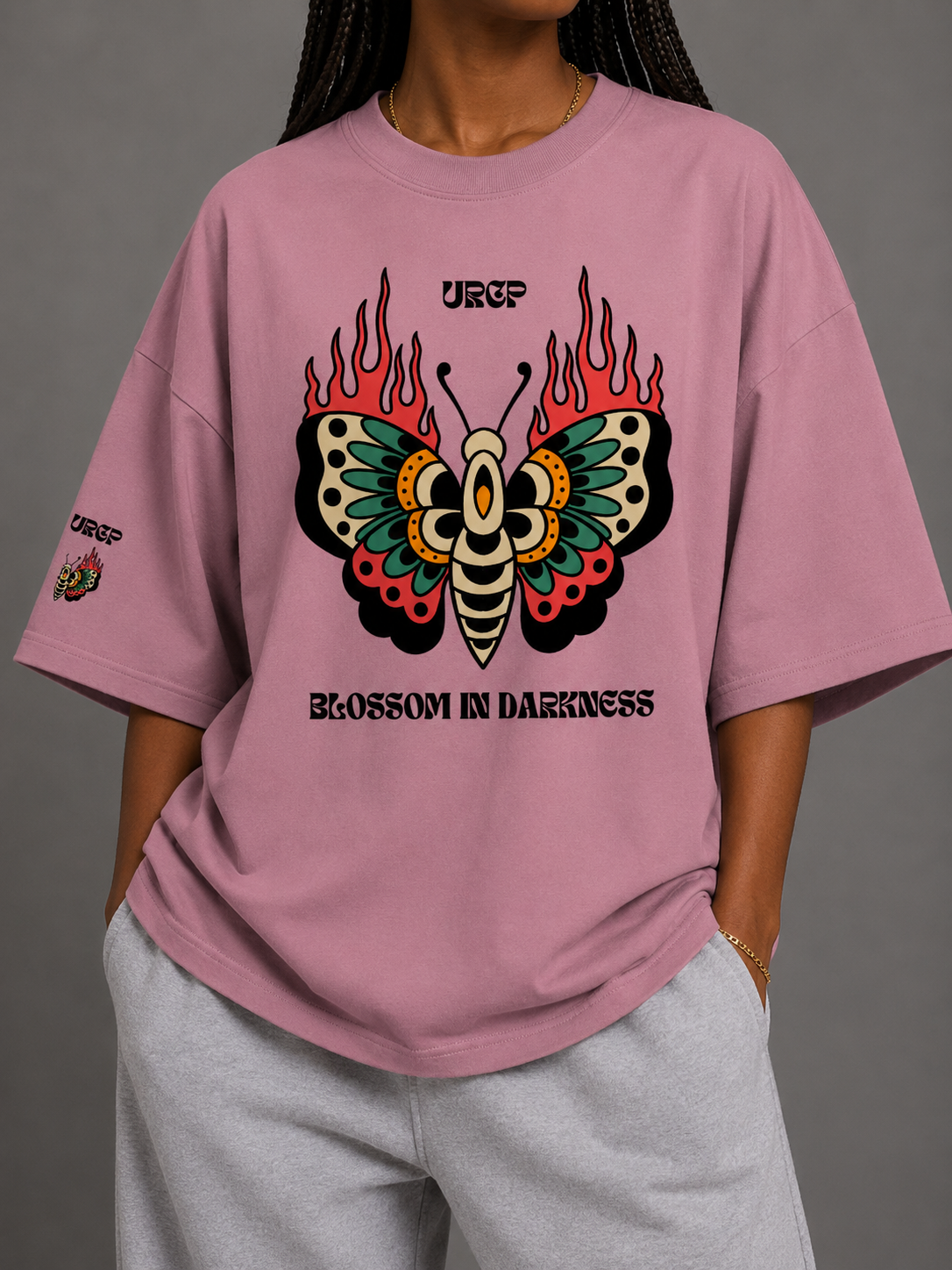 BLOSSOM IN DARKNESS UNISEX TEE (front design)