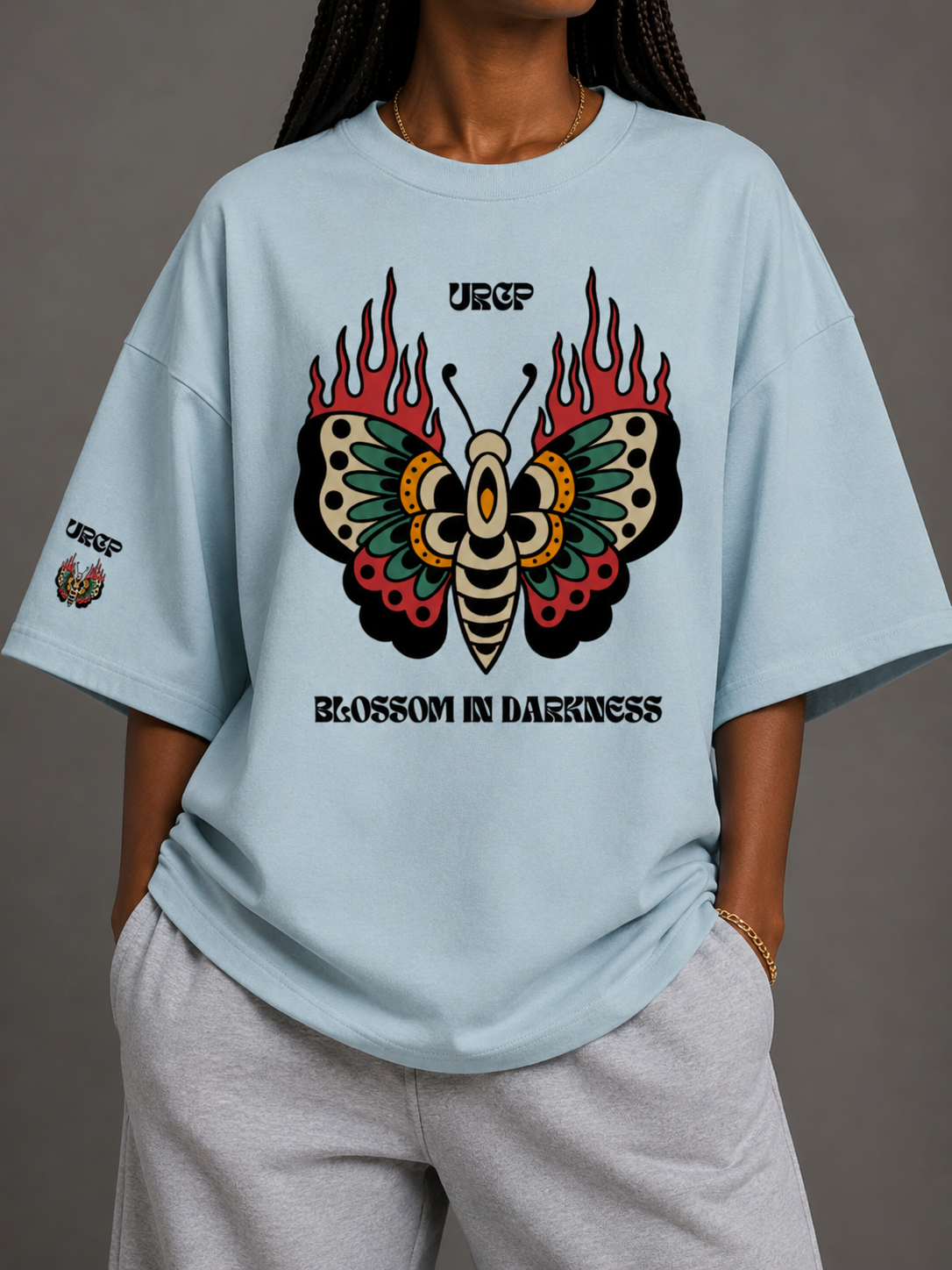 BLOSSOM IN DARKNESS UNISEX TEE (front design)