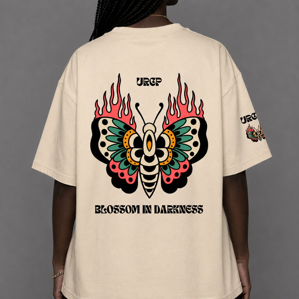 BLOSSOM IN DARKNESS UNISEX TEE (back design)