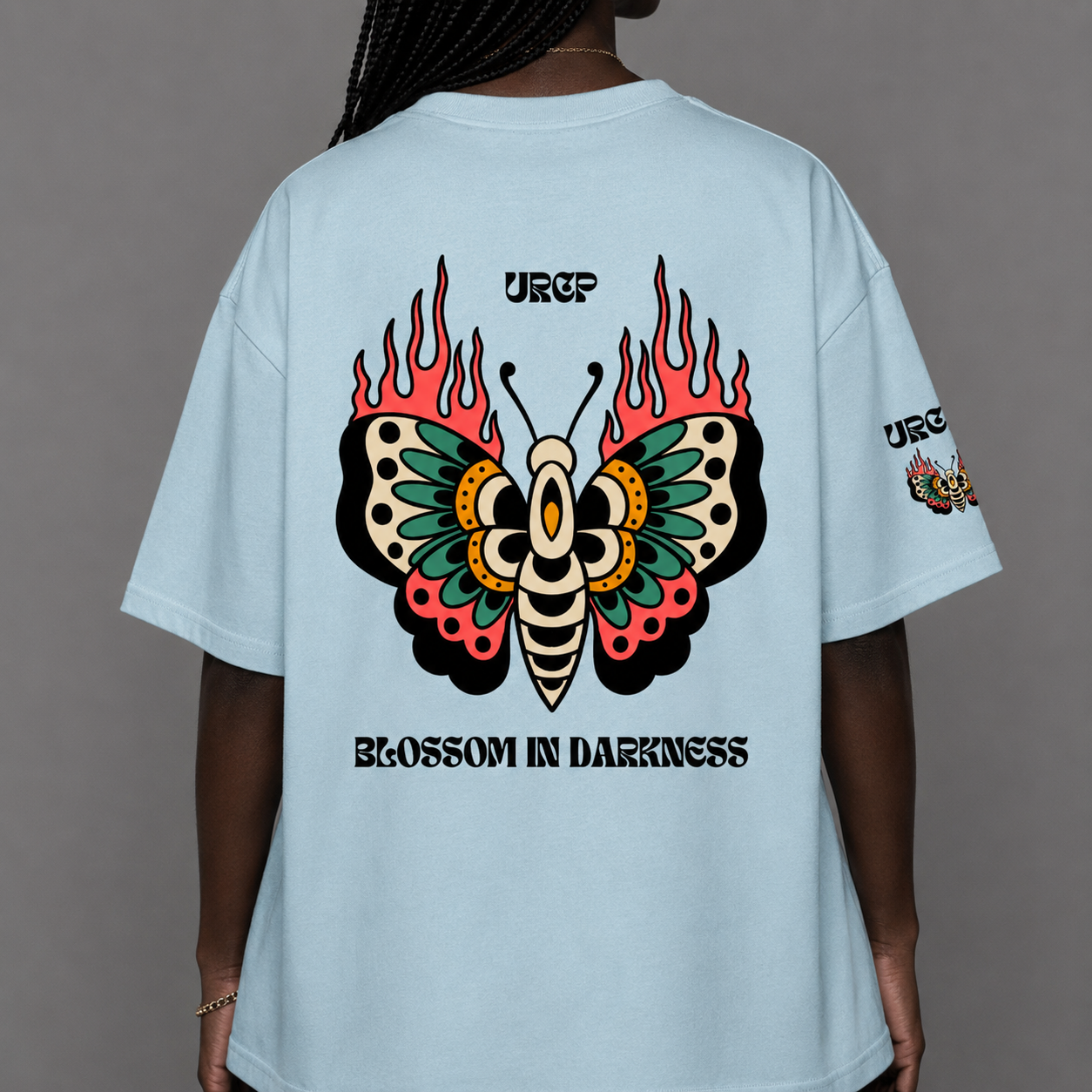BLOSSOM IN DARKNESS UNISEX TEE (back design)