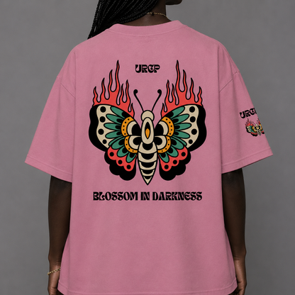 BLOSSOM IN DARKNESS UNISEX TEE (back design)
