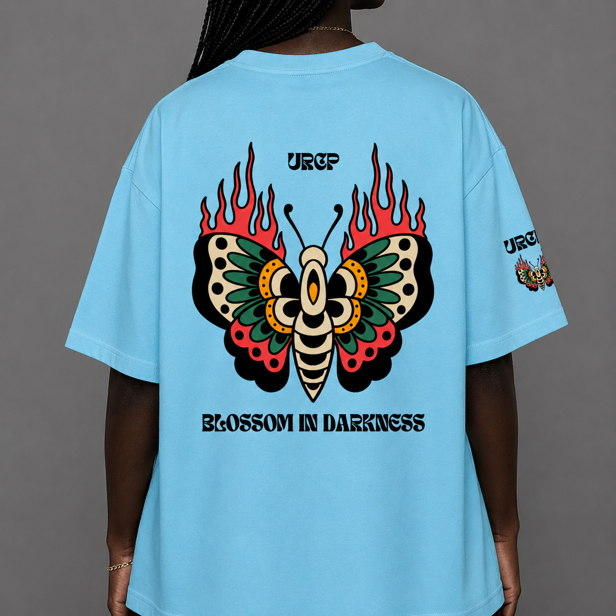 BLOSSOM IN DARKNESS UNISEX TEE (back design)