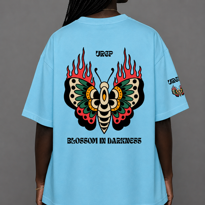 BLOSSOM IN DARKNESS UNISEX TEE (back design)
