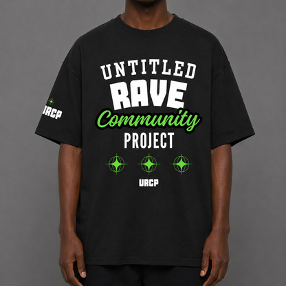 UNTITLED RAVE COMMUNITY PROJECT UNISEX TEE (front design)