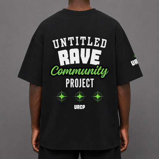 UNTITLED RAVE COMMUNITY PROJECT UNISEX TEE (back design)