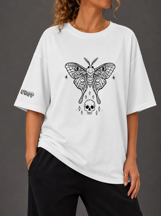 SKULL MOTH UNISEX - FRONT PRINT (multiple colours)