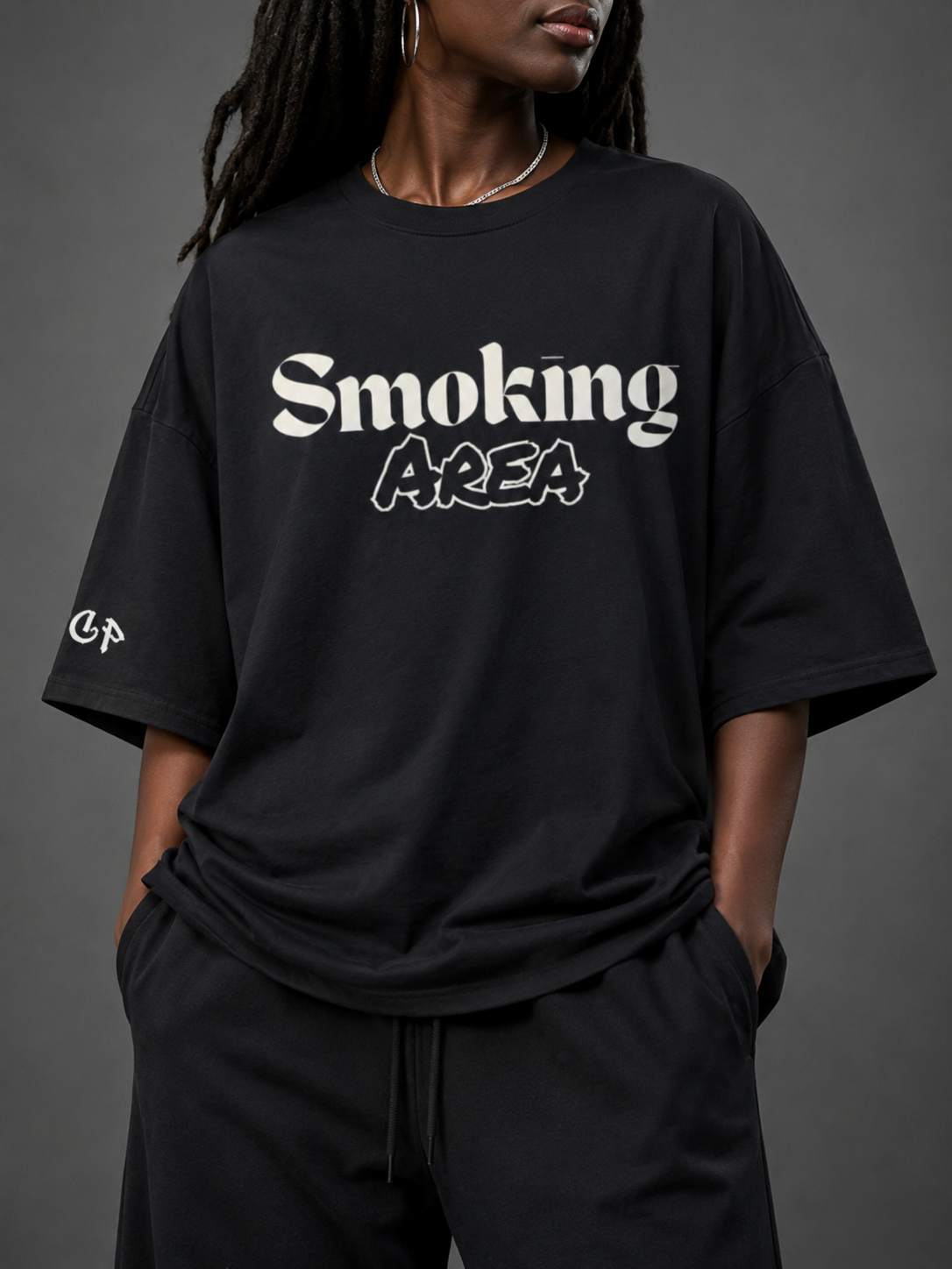 SMOKING AREA UNISEX TEE (front design)