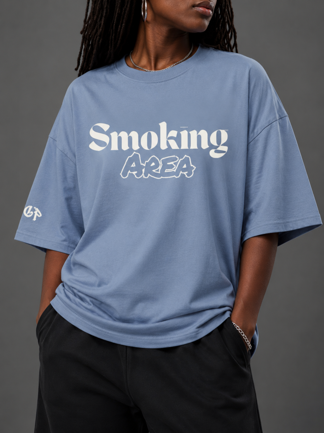 SMOKING AREA UNISEX TEE (front design)