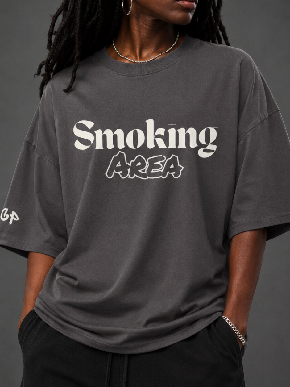 SMOKING AREA UNISEX TEE (front design)