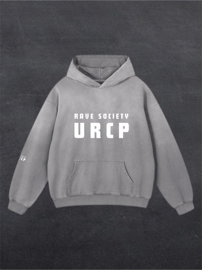 URCP Rave Society Unisex Fade Hoodie - FRONT PRINT (multiple colours)