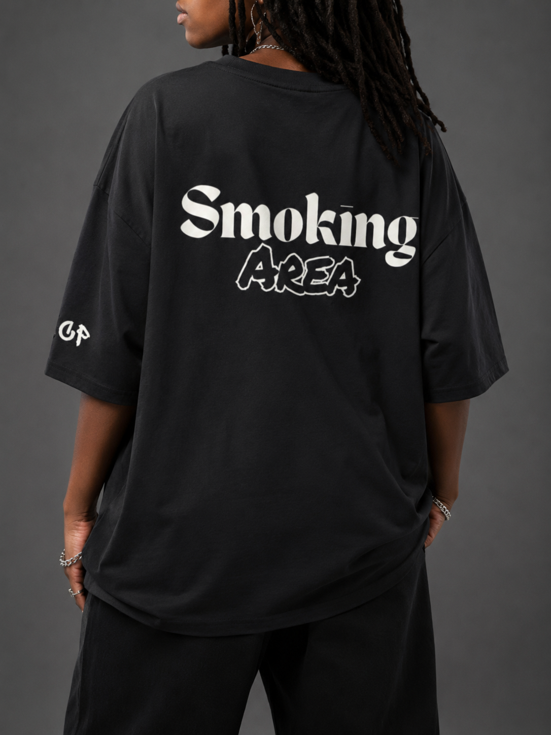 SMOKING AREA UNISEX TEE (back design)