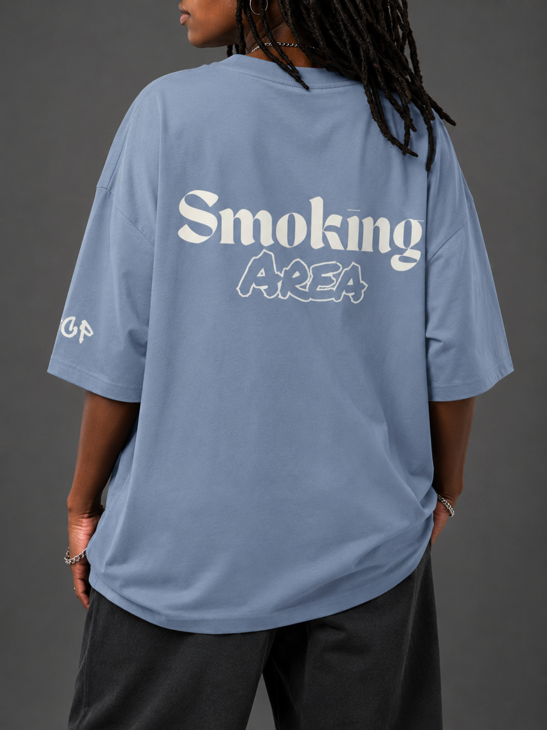SMOKING AREA UNISEX TEE (back design)