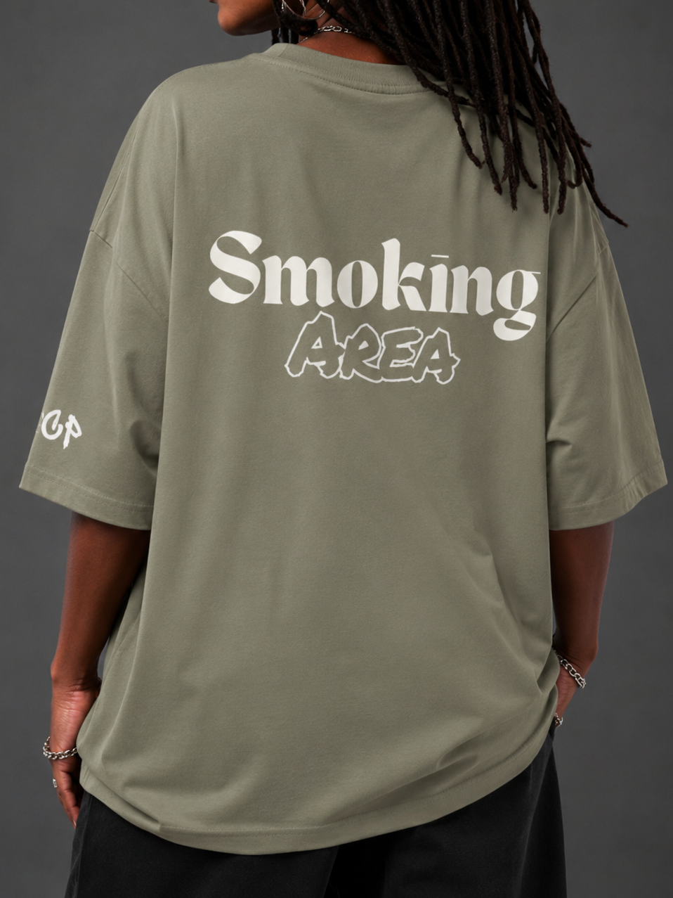 SMOKING AREA UNISEX TEE (back design)