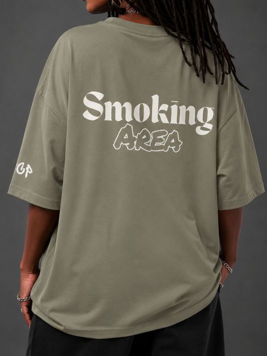 SMOKING AREA UNISEX TEE (back design)