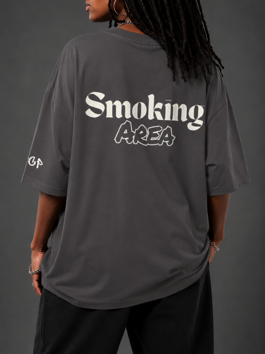 SMOKING AREA UNISEX TEE (back design)
