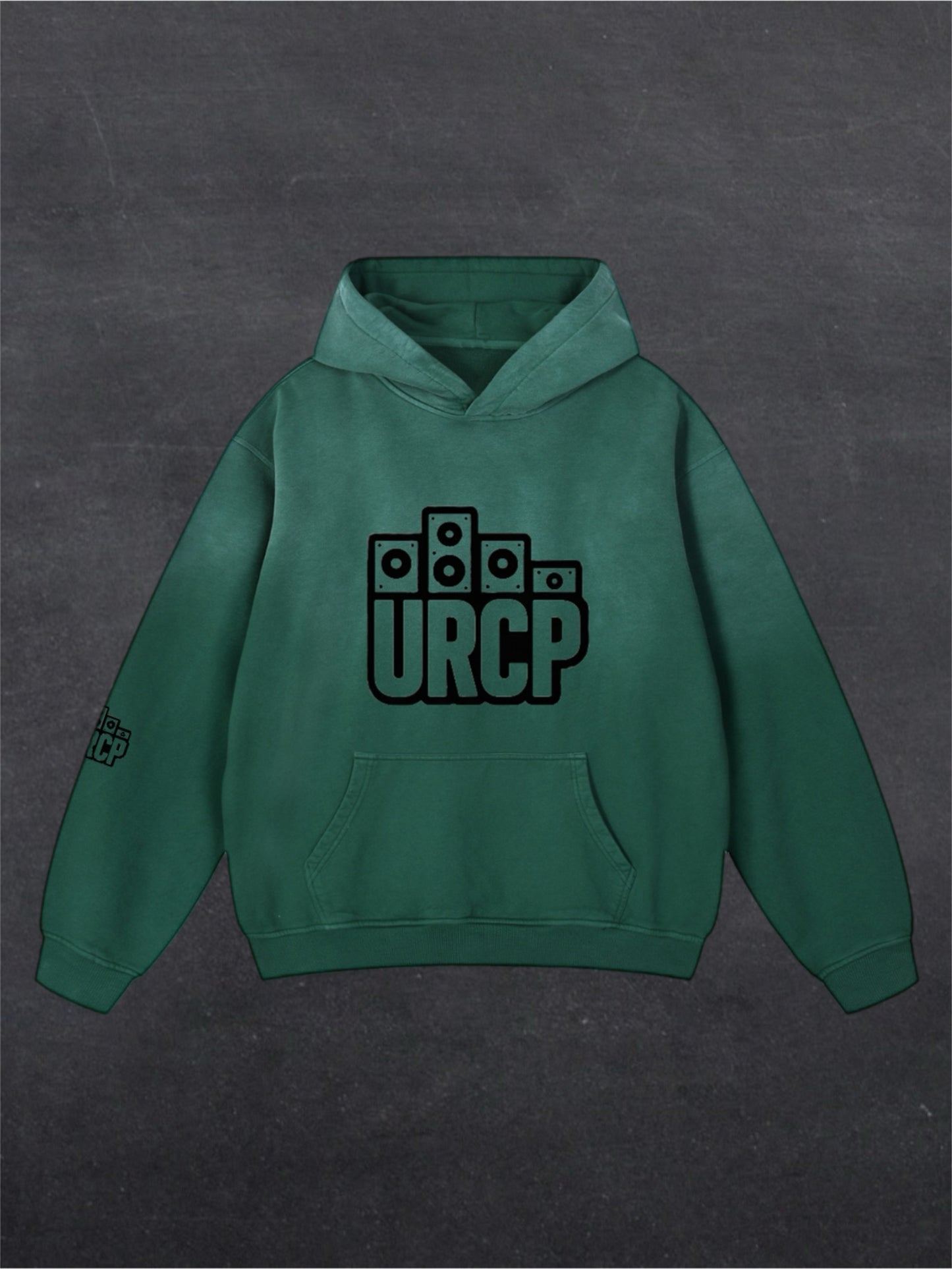 URCP Logo OG Unisex Fade Hoodie - FRONT PRINT (multiple colours)