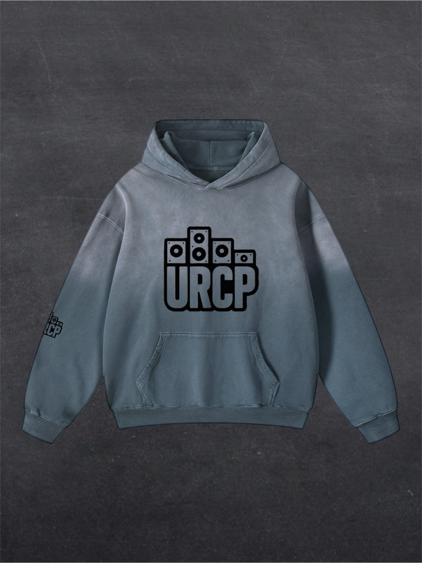 URCP Logo OG Unisex Fade Hoodie - FRONT PRINT (multiple colours)