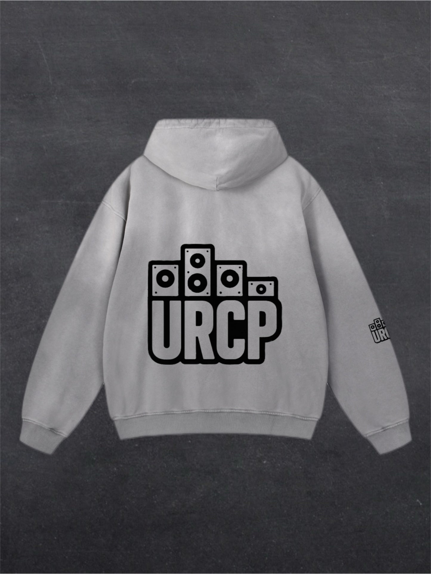 URCP Logo OG Unisex Fade Hoodie - BACK PRINT (multiple colours)