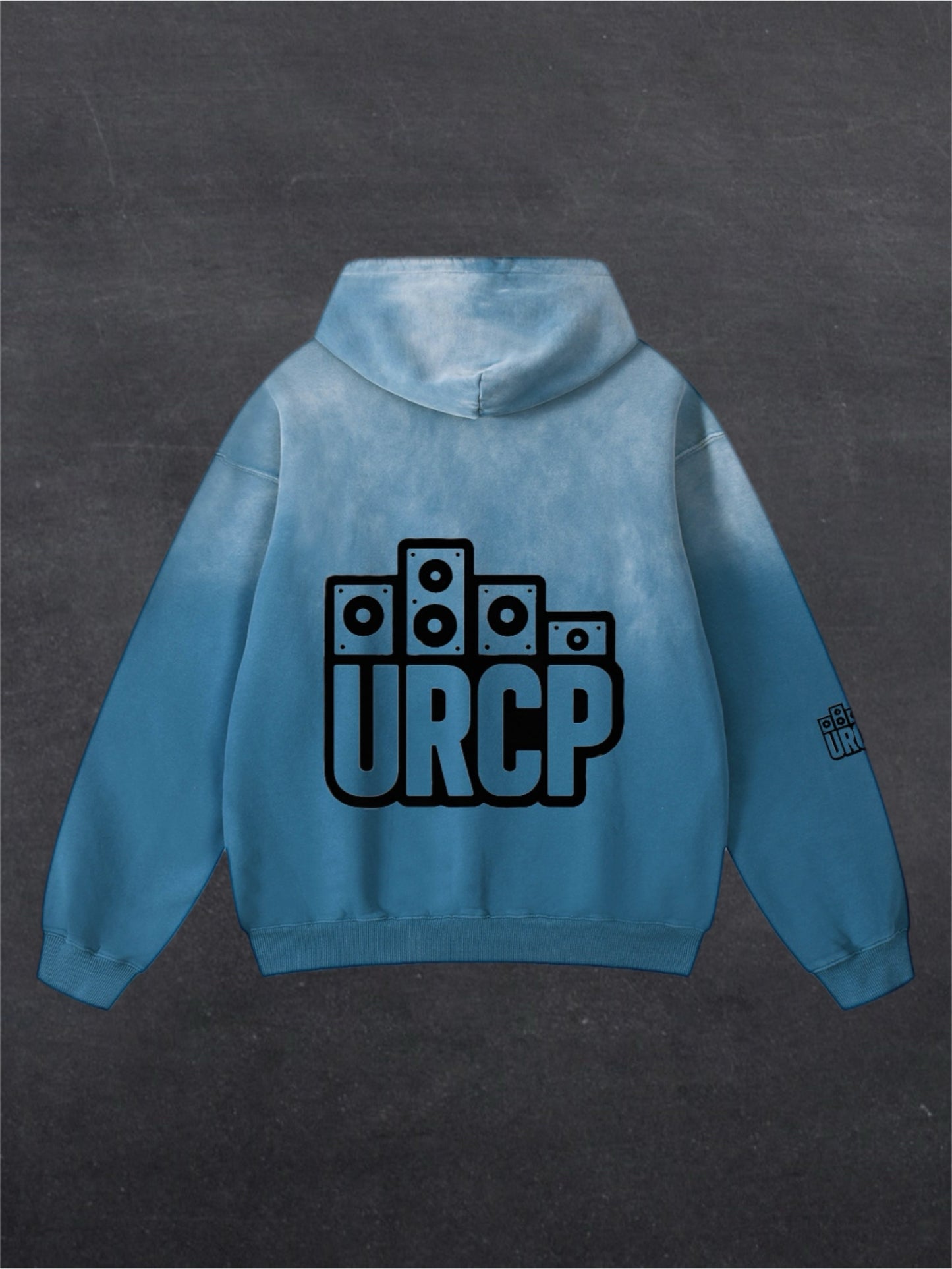 URCP Logo OG Unisex Fade Hoodie - BACK PRINT (multiple colours)