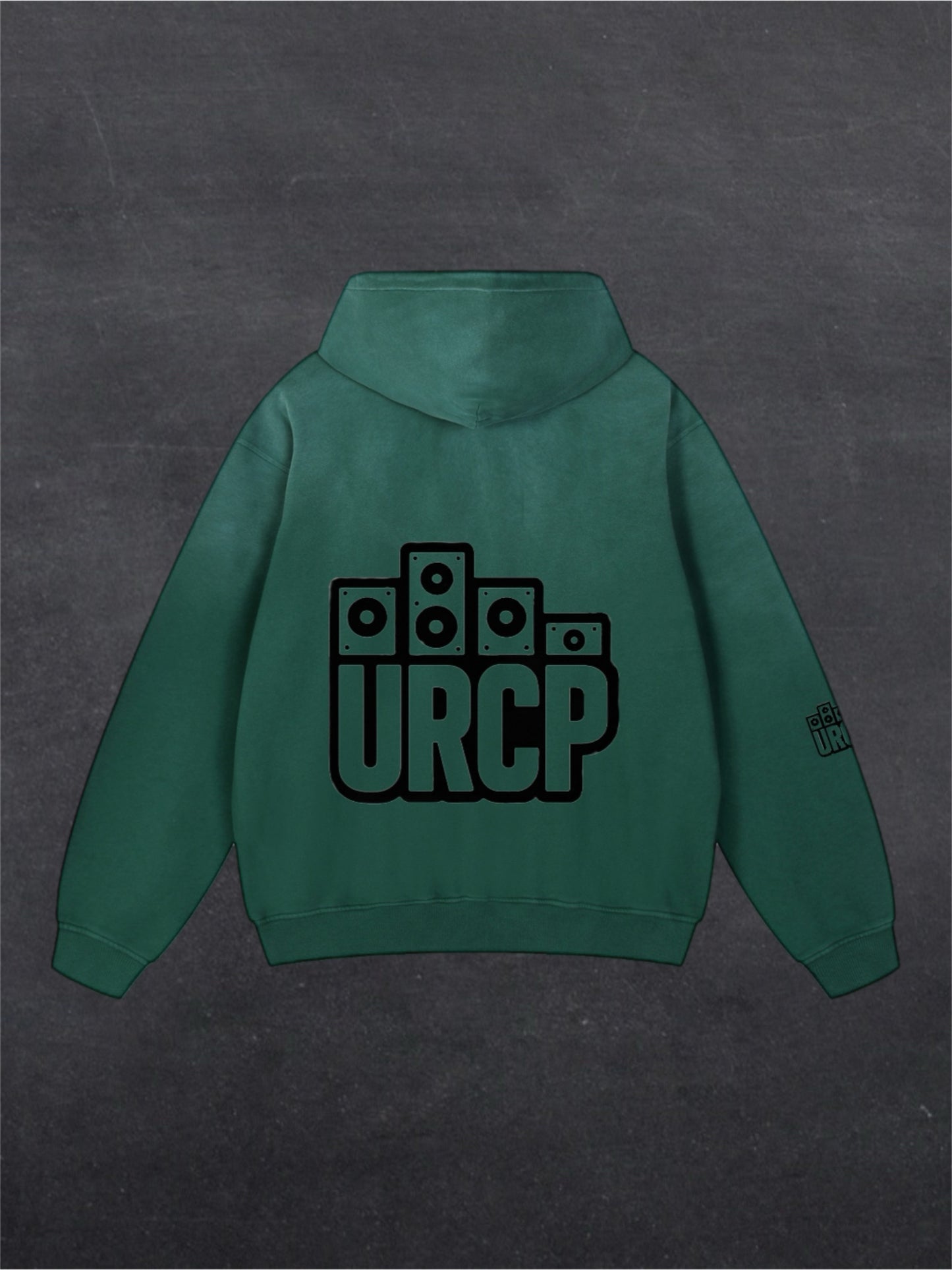 URCP Logo OG Unisex Fade Hoodie - BACK PRINT (multiple colours)