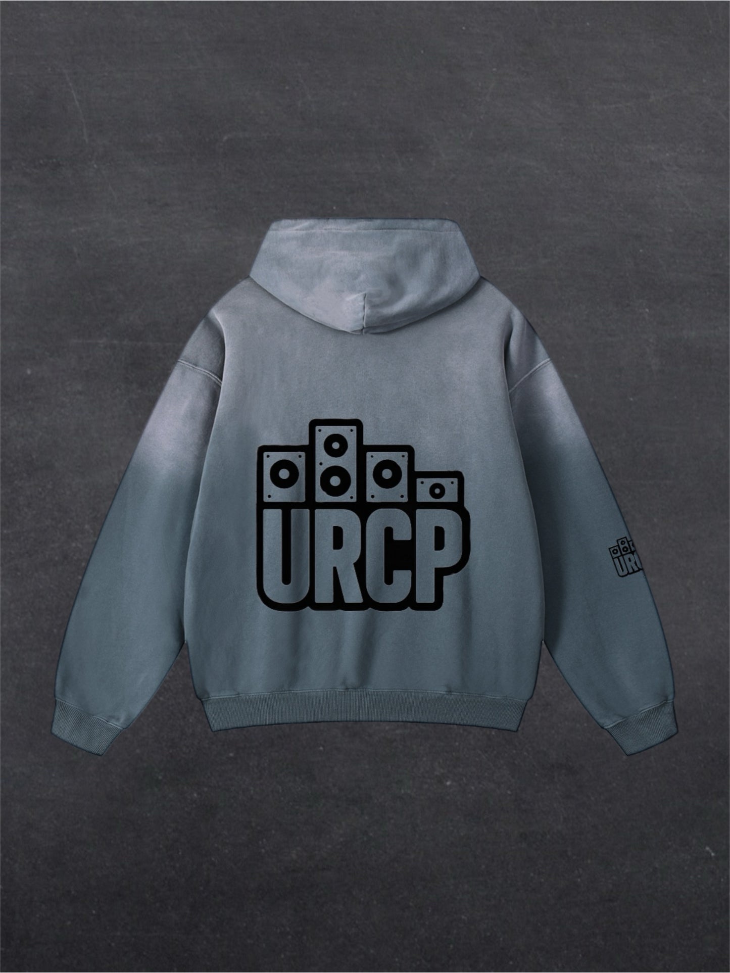 URCP Logo OG Unisex Fade Hoodie - BACK PRINT (multiple colours)