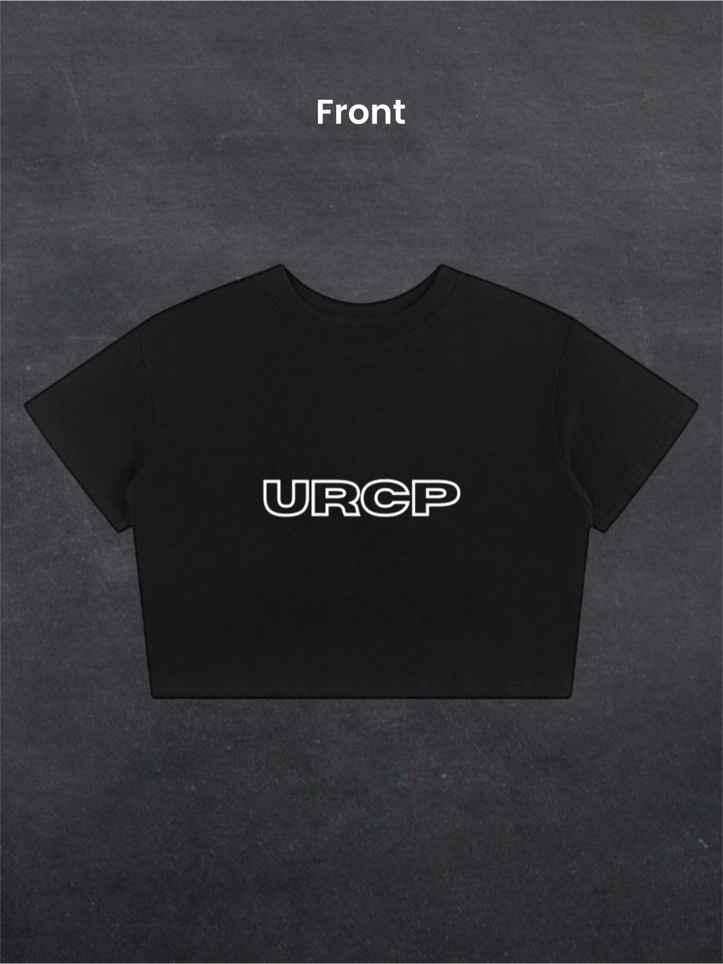 BASS NIGHT CROPPED TEE - BACK PRINT (black)