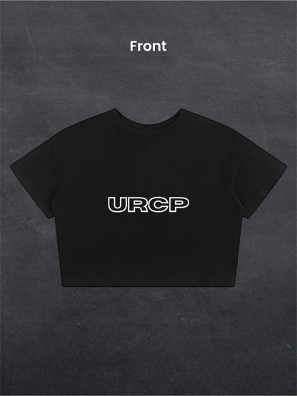 BASS NIGHT CROPPED TEE - BACK PRINT (black)