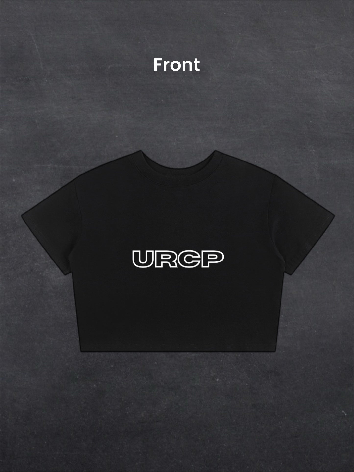 DANCE MUSIC CROPPED TEE - BACK PRINT (black)