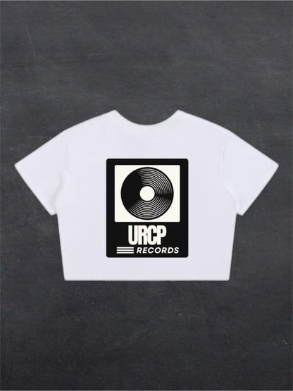 URCP RECORDS CROPPED TEE - BACK PRINT (white)