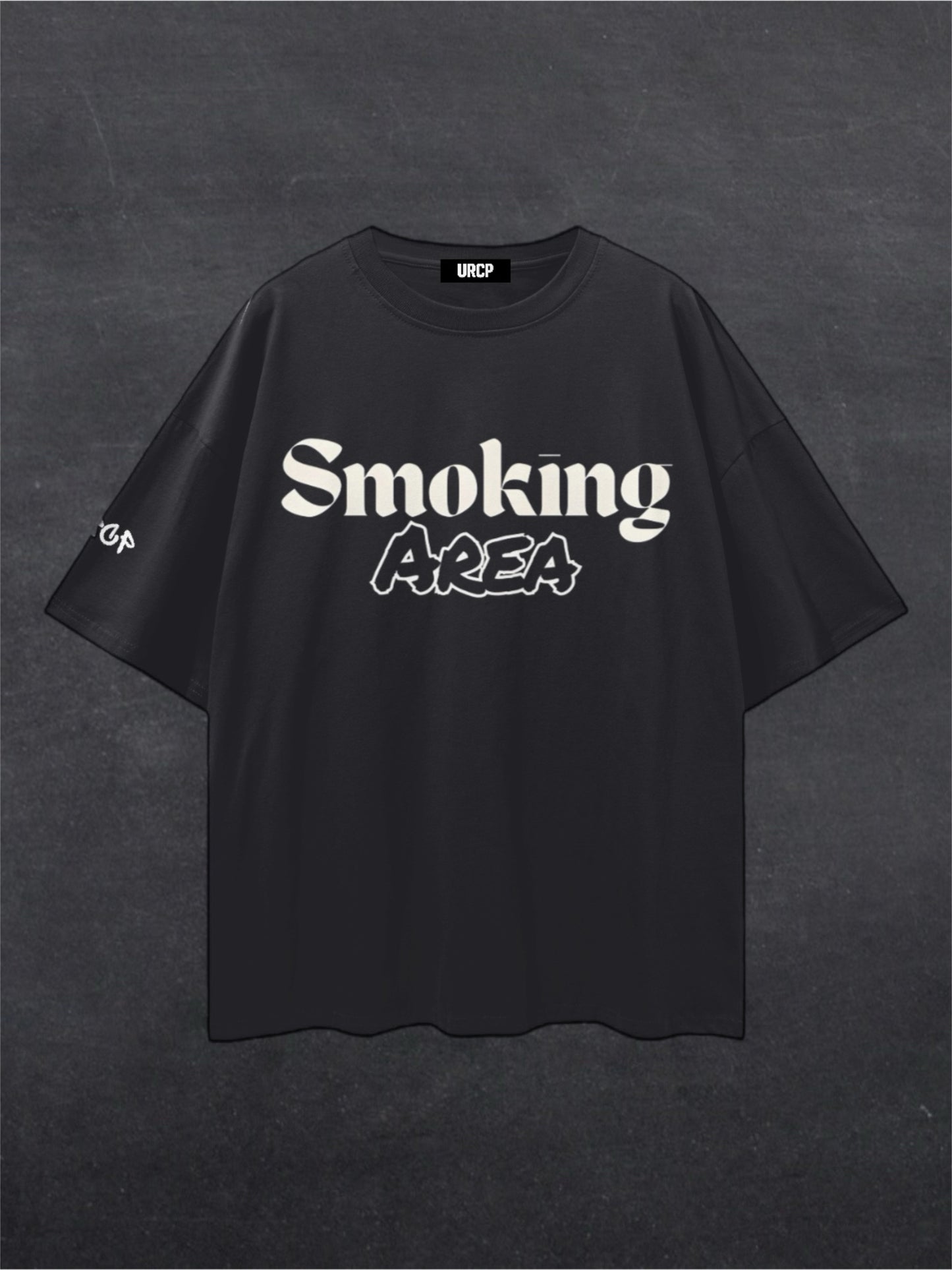 SMOKING AREA UNISEX TEE - FRONT PRINT (multiple colours)