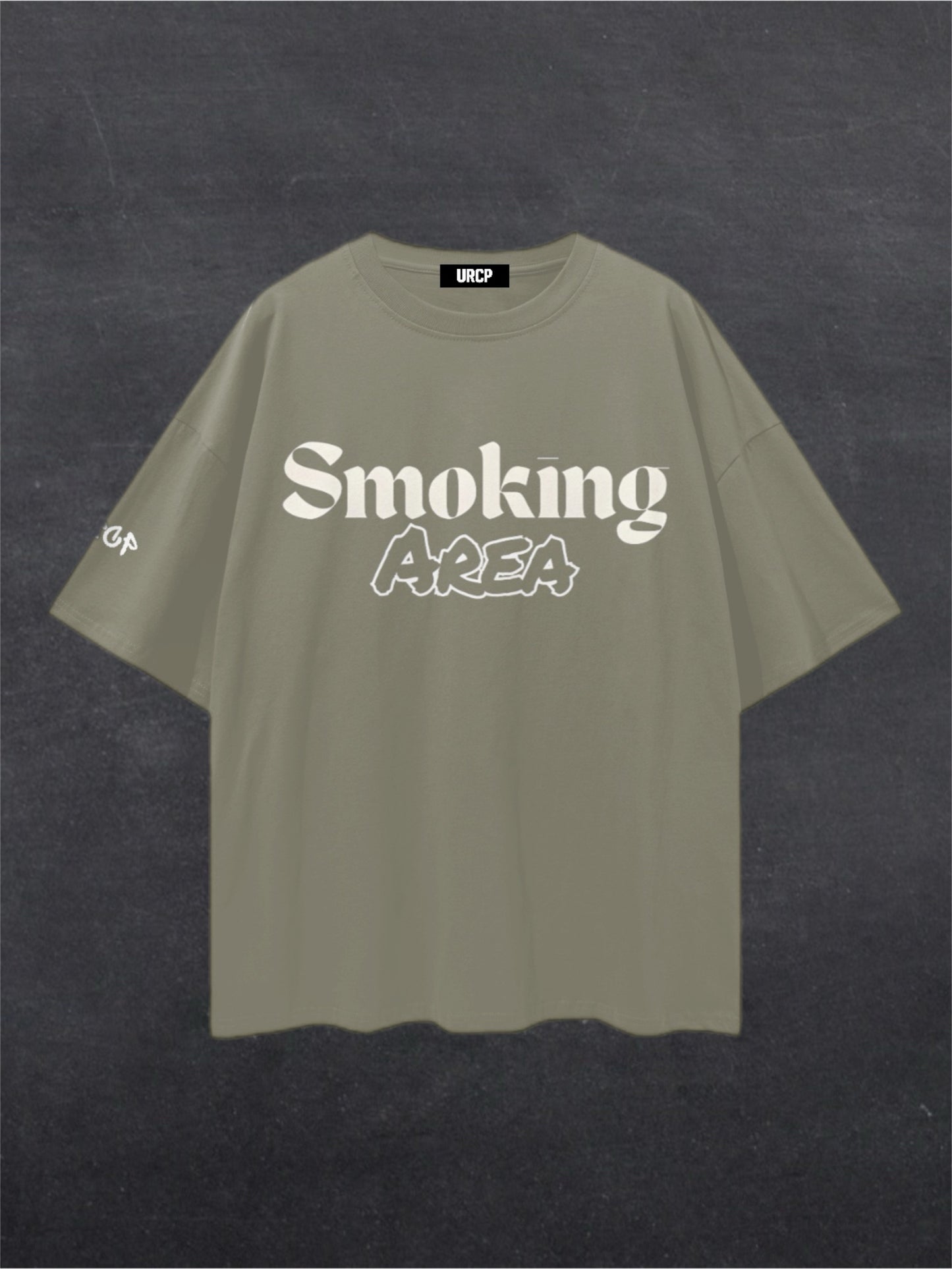 SMOKING AREA UNISEX TEE - FRONT PRINT (multiple colours)