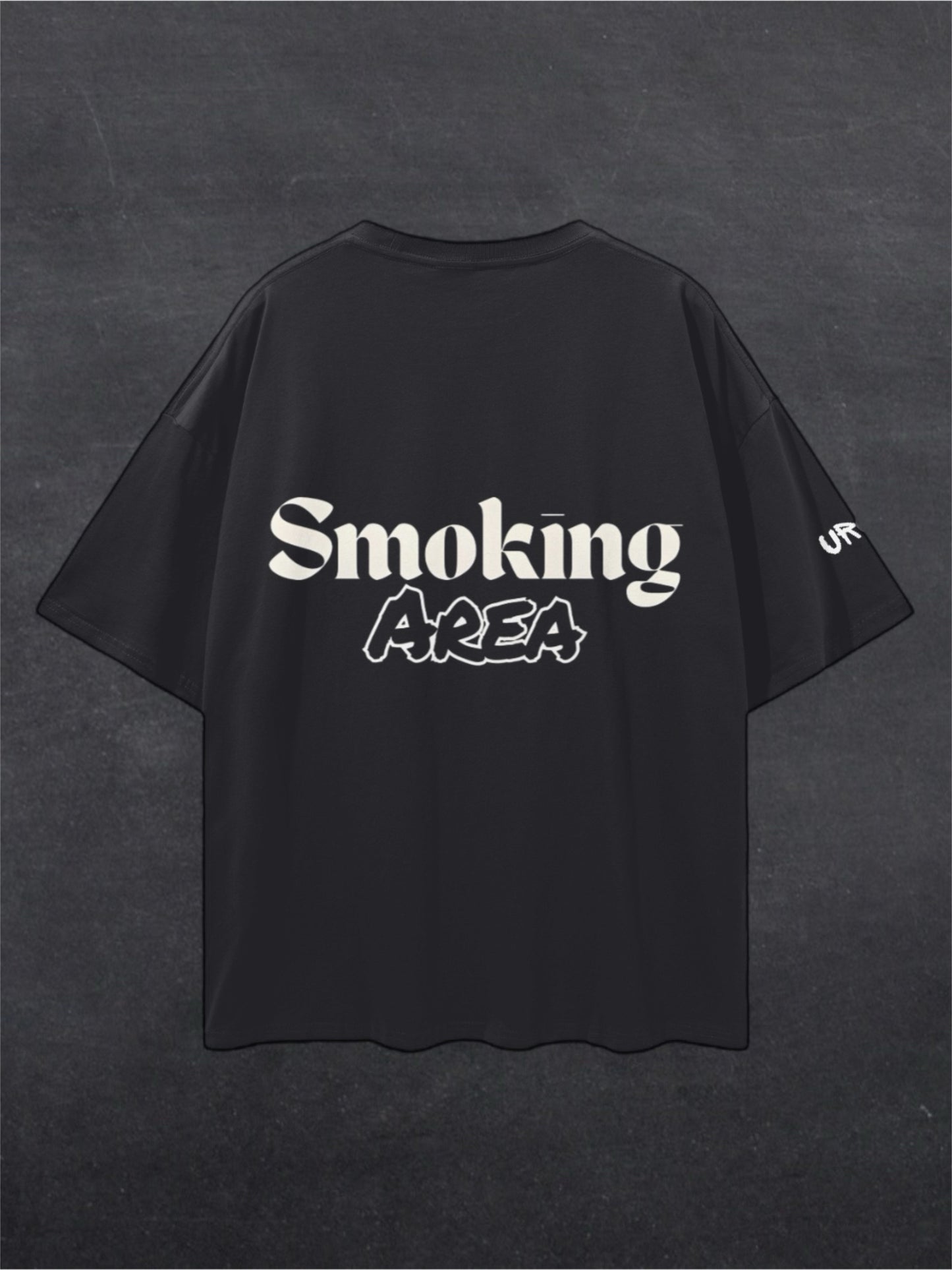 SMOKING AREA UNISEX TEE - BACK PRINT (multiple colours)