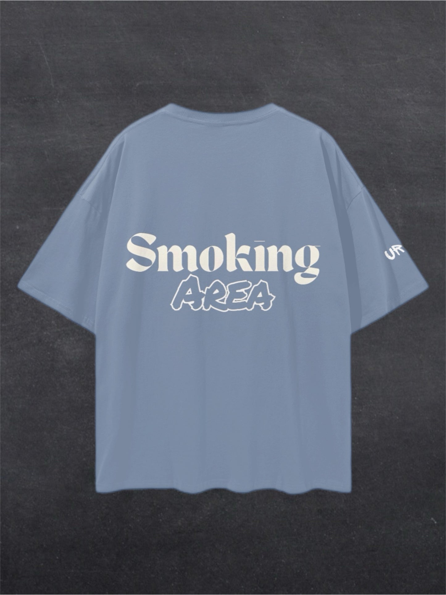 SMOKING AREA UNISEX TEE - BACK PRINT (multiple colours)