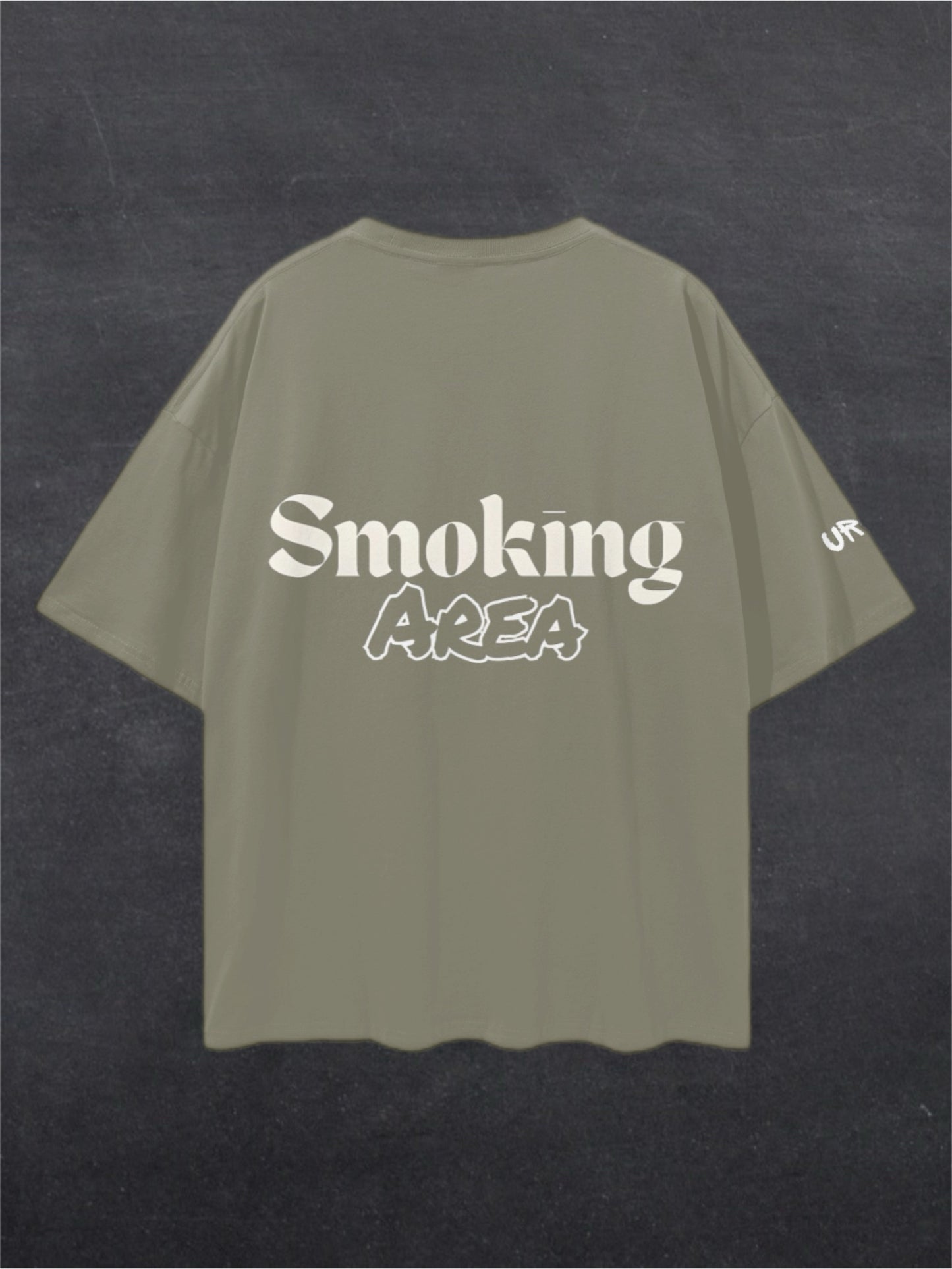 SMOKING AREA UNISEX TEE - BACK PRINT (multiple colours)