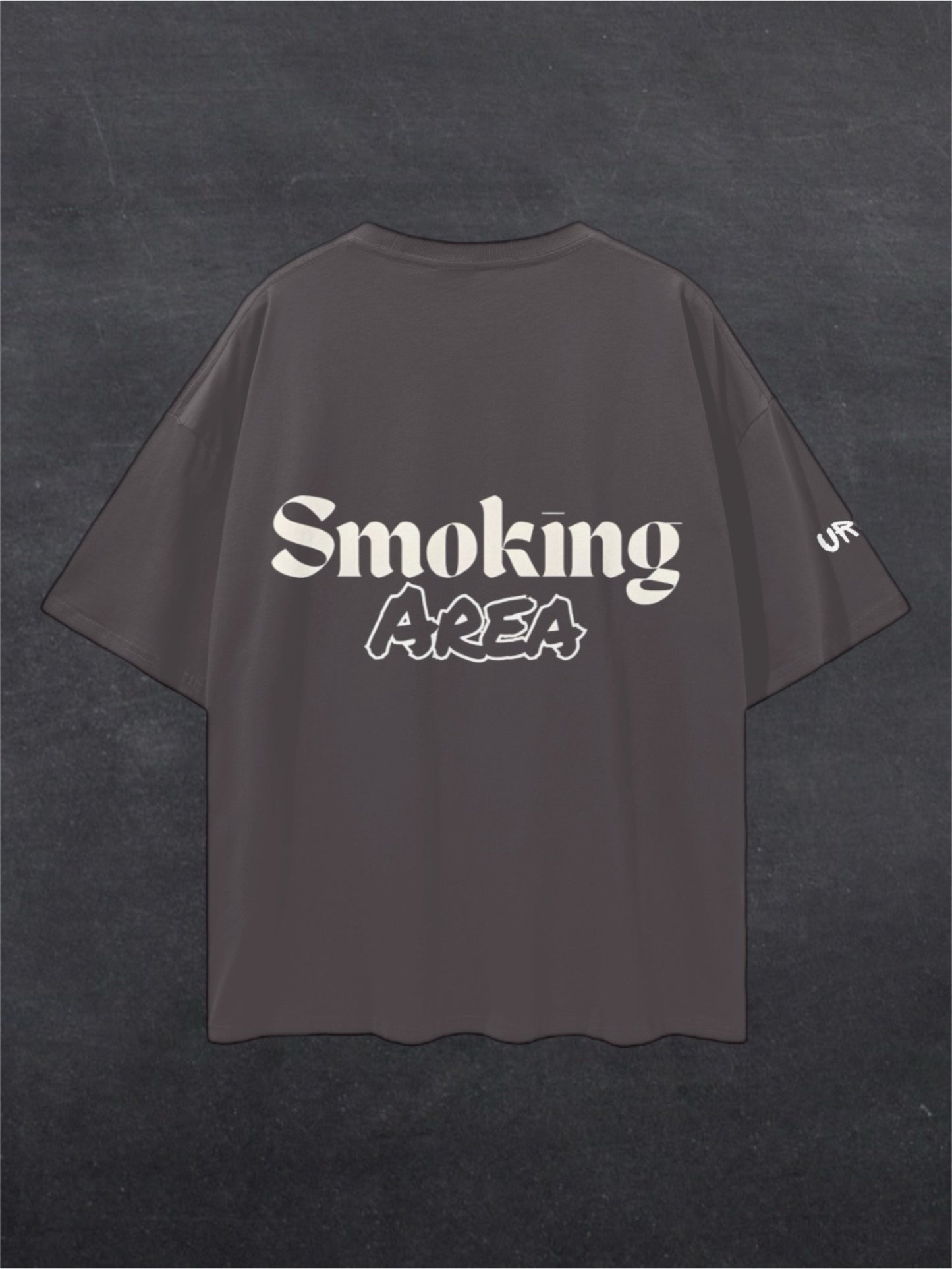 SMOKING AREA UNISEX TEE - BACK PRINT (multiple colours)