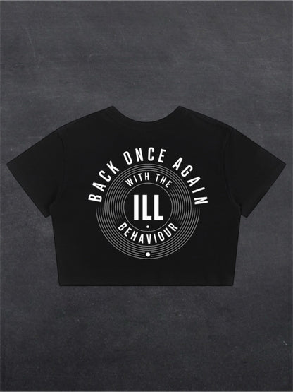 BACK ONCE AGAIN CROPPED TEE - BACK PRINT (black)