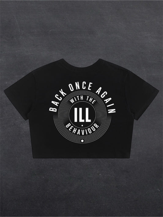 BACK ONCE AGAIN CROPPED TEE - BACK PRINT (black)