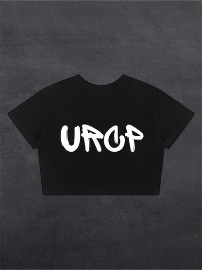URCP GRAFFITI CROPPED TEE - BACK PRINT (black)