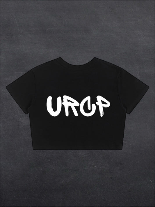 URCP GRAFFITI CROPPED TEE - BACK PRINT (black)